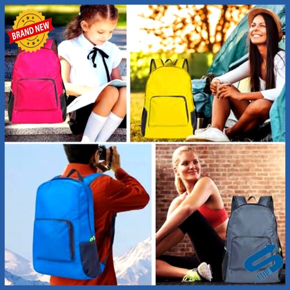 50-Pack Foldable Backpacks Bulk 17-Inch Lightweight Travel Gym Bags main image 6